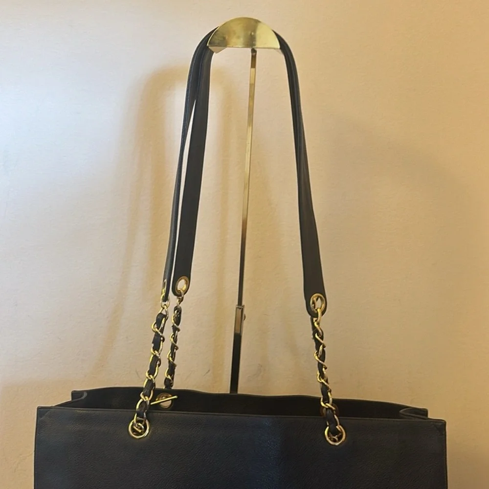 Chanel Black Caviar Tote Gold Plated Hardware